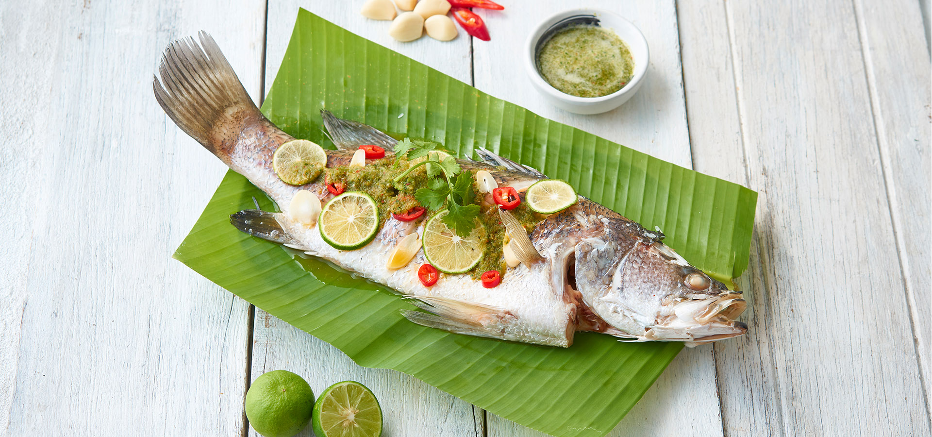ปลานึ่งมะนาวกระเทียมไทยต้านไวรัส - Thai Taste Therapy