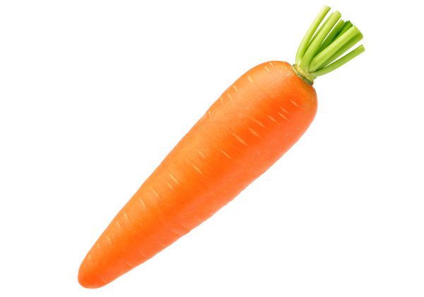 Fresh Carrot isolated on white background, Clipping path.